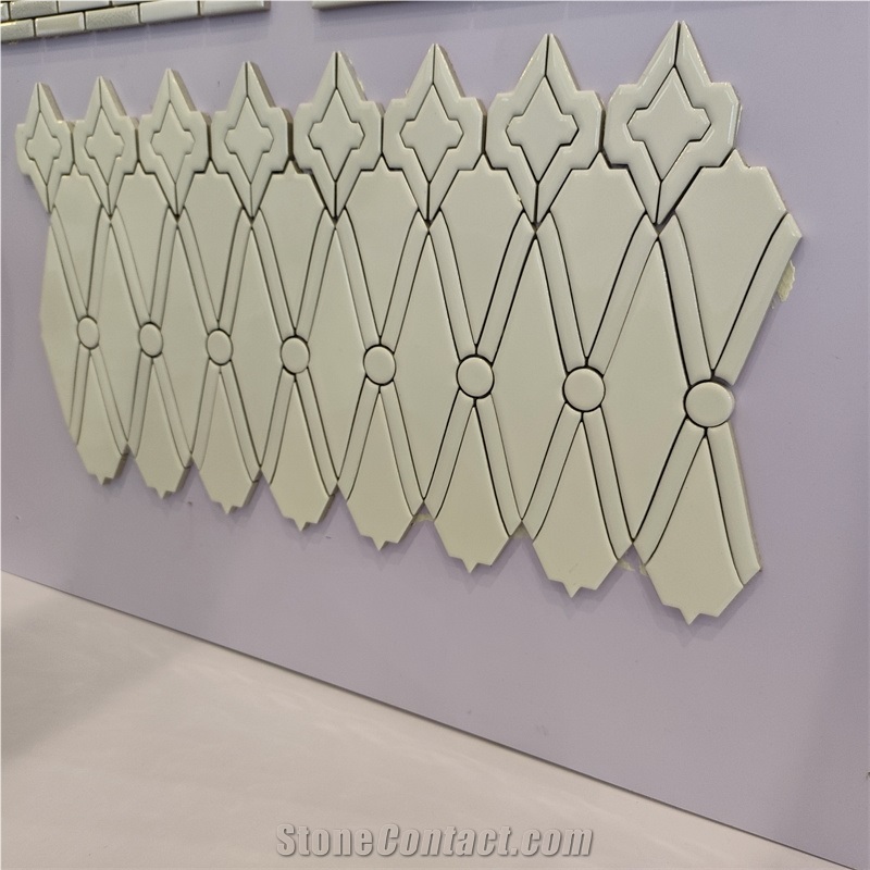 Quality Wall Decoration White  Mosaic For Home And Hotel