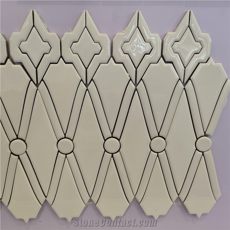 Quality Wall Decoration White  Mosaic For Home And Hotel