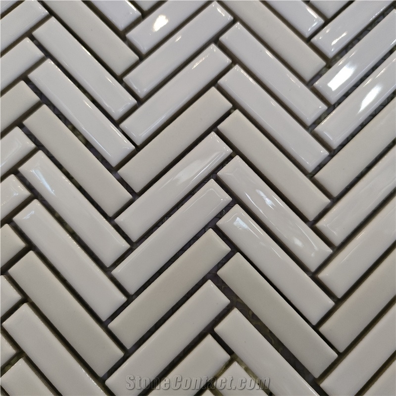 Rhomboid Ceramic Mosaic Tile For Kitchen Mosaic