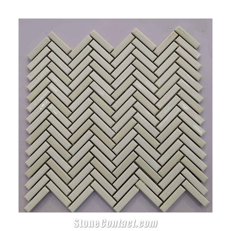 Rhomboid Ceramic Mosaic Tile For Kitchen Mosaic