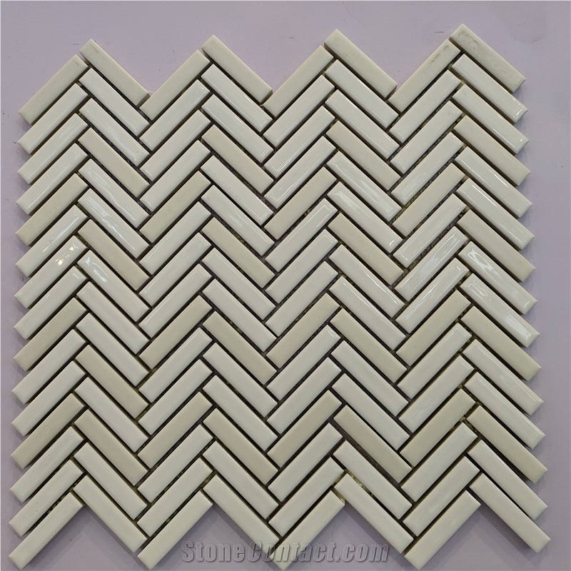 Rhomboid Ceramic Mosaic Tile For Kitchen Mosaic