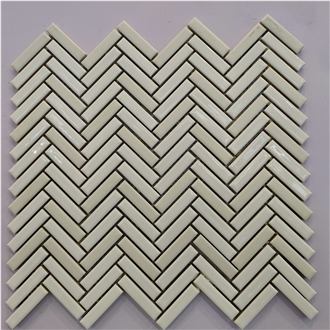 Rhomboid Ceramic Mosaic Tile For Kitchen Mosaic