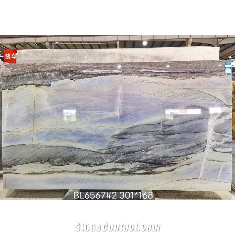 3230X1970 Blue Quartzite  For Background Wall Design  Slabs