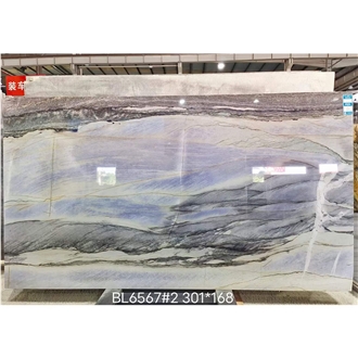 3230X1970 Blue Quartzite  For Background Wall Design  Slabs