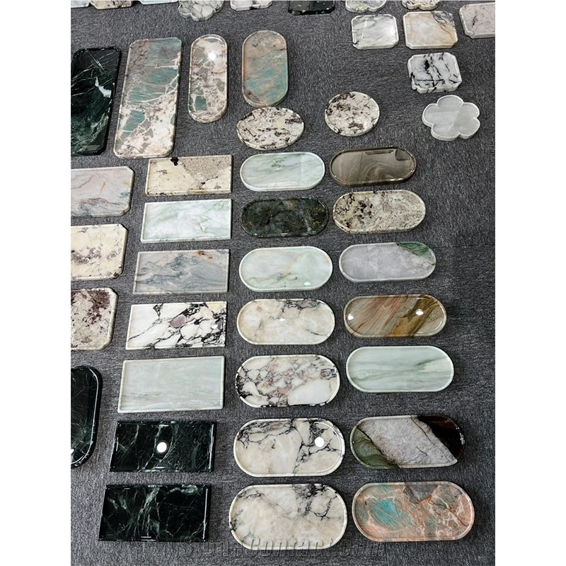 Nature Stone Tea Tray For Kitchen Accessories