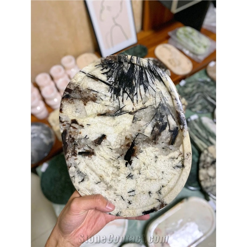 Nature Stone Tea Tray For Kitchen Accessories