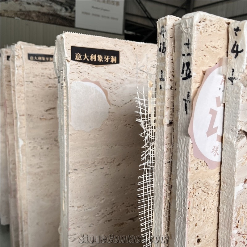 Navona Ivory Travertine Slabs, Tiles For  Wall Tiles