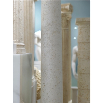 Travertine Roman Column Building For Interior Decoration