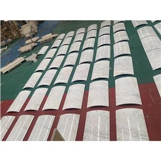 White Volakas Marble Column Panels