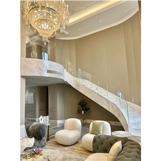White Volakas Marble For Stone Steps