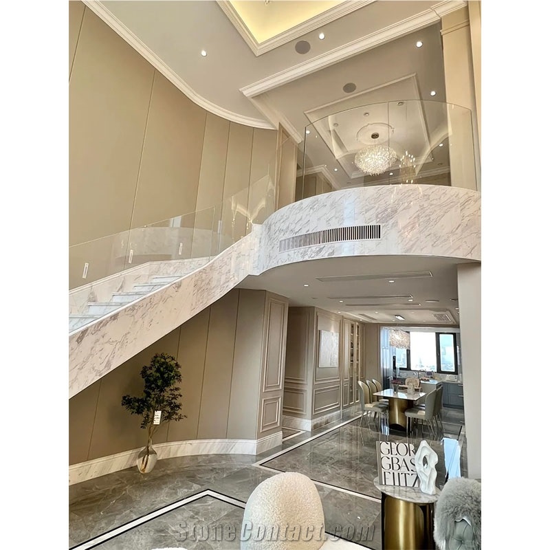White Volakas Marble For Stone Steps