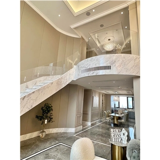 White Volakas Marble For Stone Steps