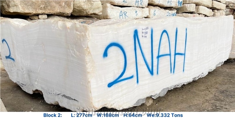 Pure White Onyx Blocks