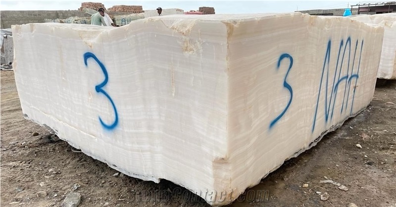 Pure White Onyx Blocks
