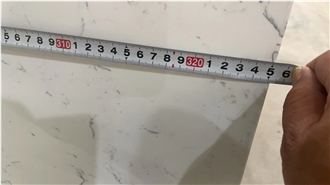 Artificial Statuario Marble Look Quartz Slabs