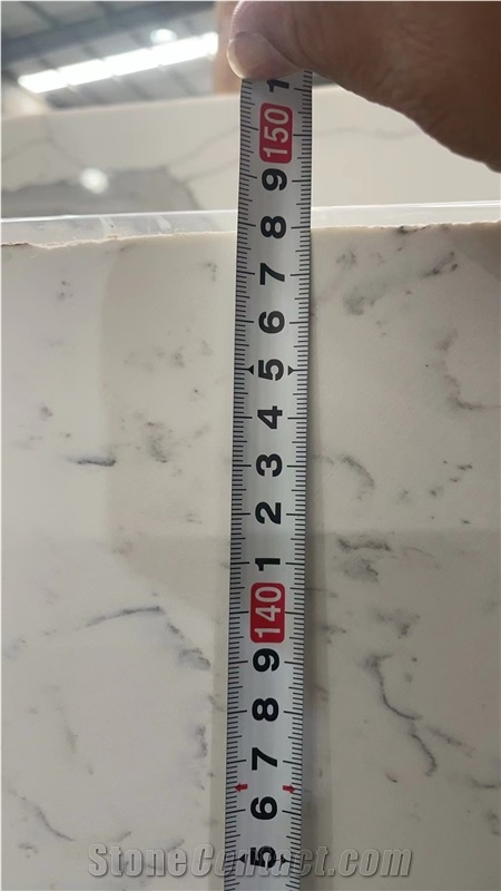 Artificial Statuario Marble Look Quartz Slabs