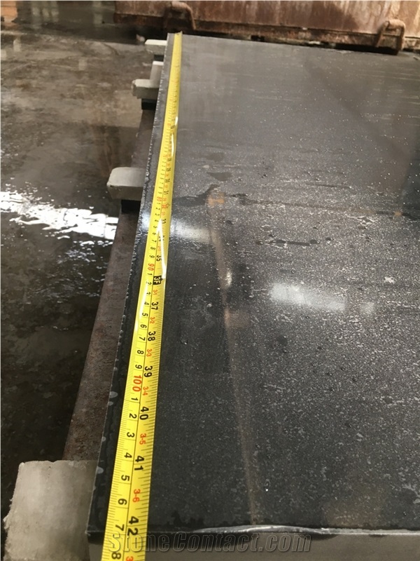Engineered Quartz Tiles For Projects Pure Black Color