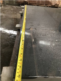 Engineered Quartz Tiles For Projects Pure Black Color