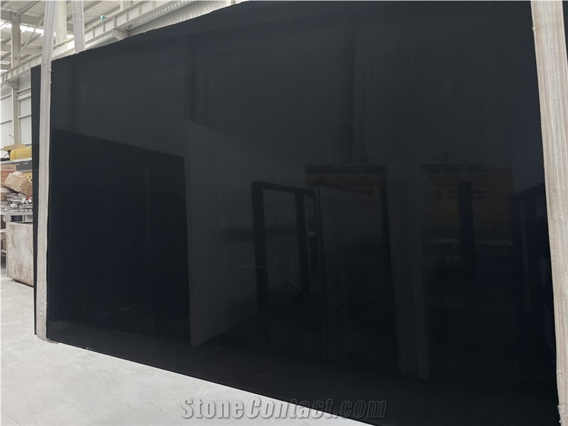 Pure Black Quartz Quartz Slabs