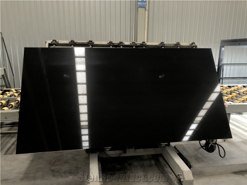 Pure Black Quartz Quartz Slabs