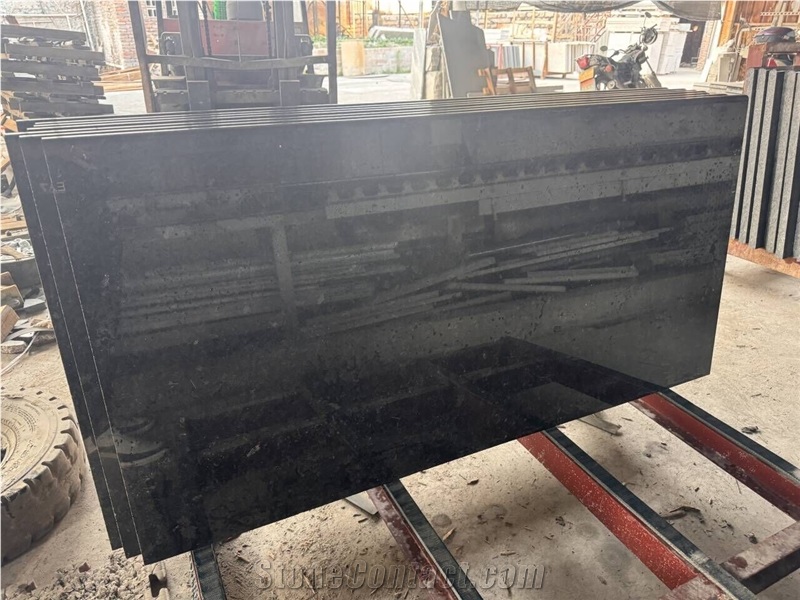 Angola Black Granite Slabs Polished