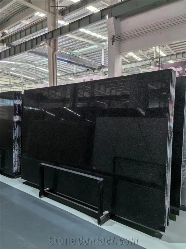 Angola Black Granite Slabs Polished