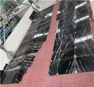 Black Fantasy Granite Polish Tiles