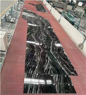 Black Fantasy Granite Polish Tiles