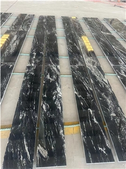 Black Fantasy Granite Polish Tiles
