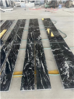 Black Fantasy Granite Polish Tiles