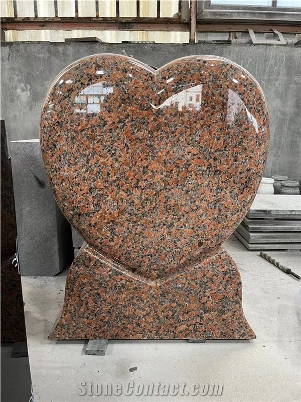 Black Granite Tombstone European Style
