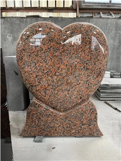 Black Granite Tombstone European Style