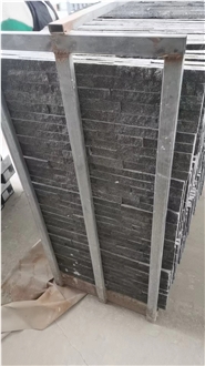 Black Pearl Quartzite Stone Wall Cladding Panels