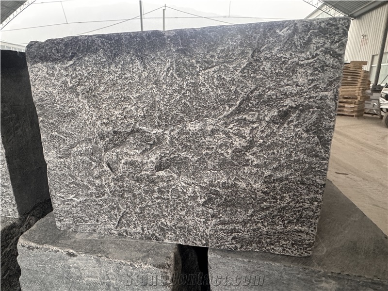 China Blue Limestone Mushroom Split Wall Stone