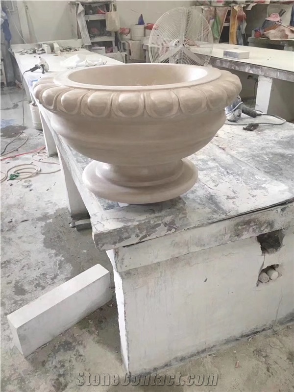 G682 Yellow Granite Flower Pots For Garden
