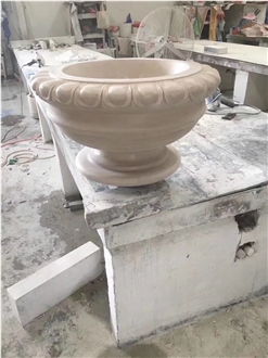 G682 Yellow Granite Flower Pots For Garden