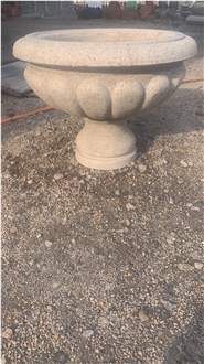 G682 Yellow Granite Flower Pots For Garden