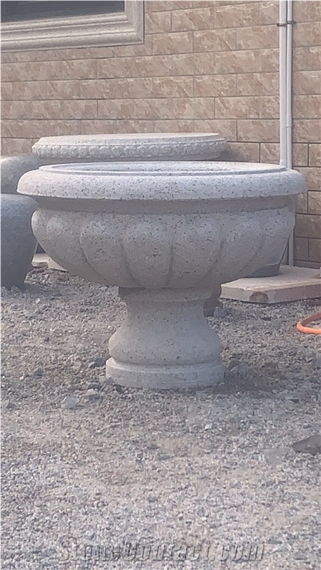 G682 Yellow Granite Flower Pots For Garden