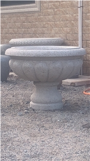 G682 Yellow Granite Flower Pots For Garden