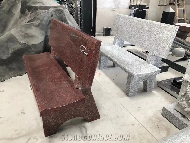 Granite Bench For Cemetery Street Bench