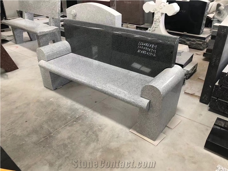 Granite Bench For Cemetery Street Bench