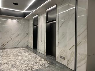Oriental Calacatta White Marble Slab Wall Tiles