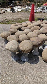 River Stone Abstract Rabbits Animal Sculpture For Garden