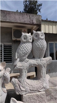 River Stone Abstract Rabbits Animal Sculpture For Garden