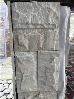 SPA White Quartzite Exposed Wall Stone For Featuree Wall