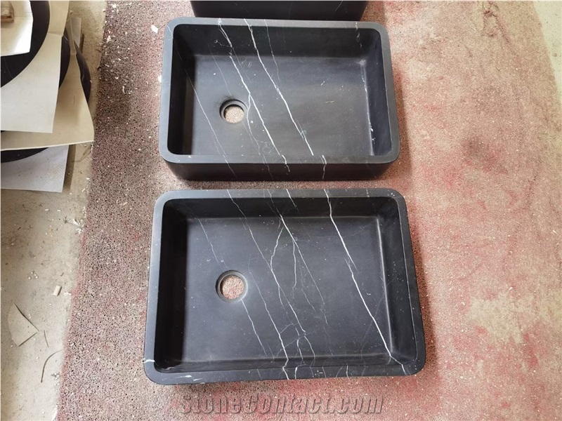 Verde Guatemala Green Marble Outside Surface Natural Split Vessel Sink
