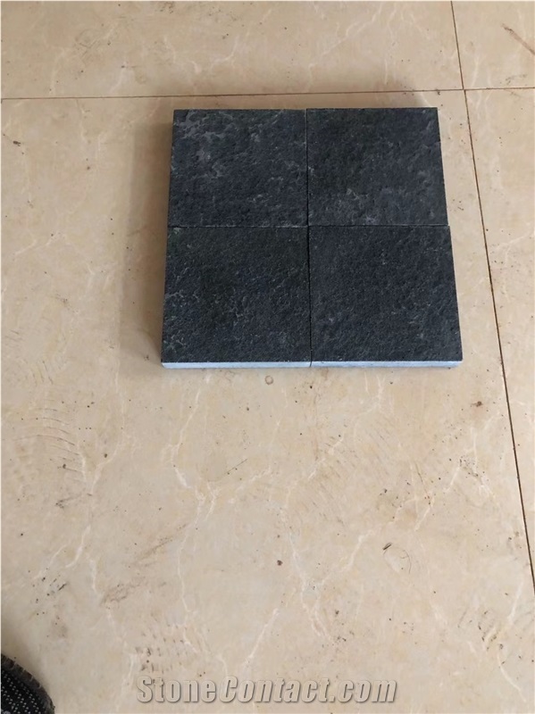 Chinese Flamed Zhanjiang Black Basalt Tiles