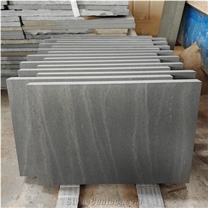 Premium Quality Scihuan Black Sandstone Floor Tiles
