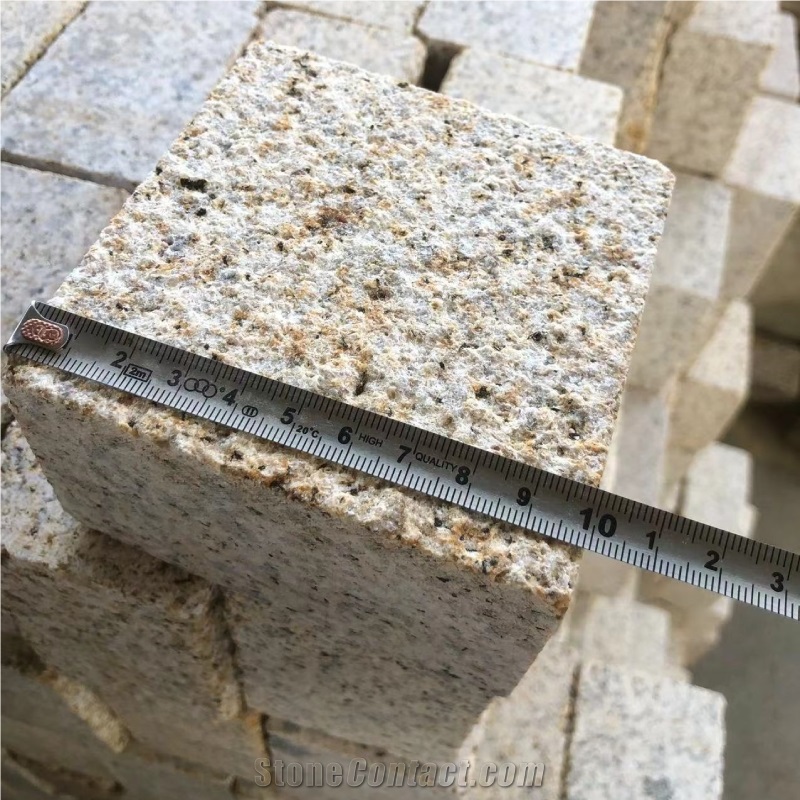 Zhangpu G682 Rustic Yellow Flamed Cubes