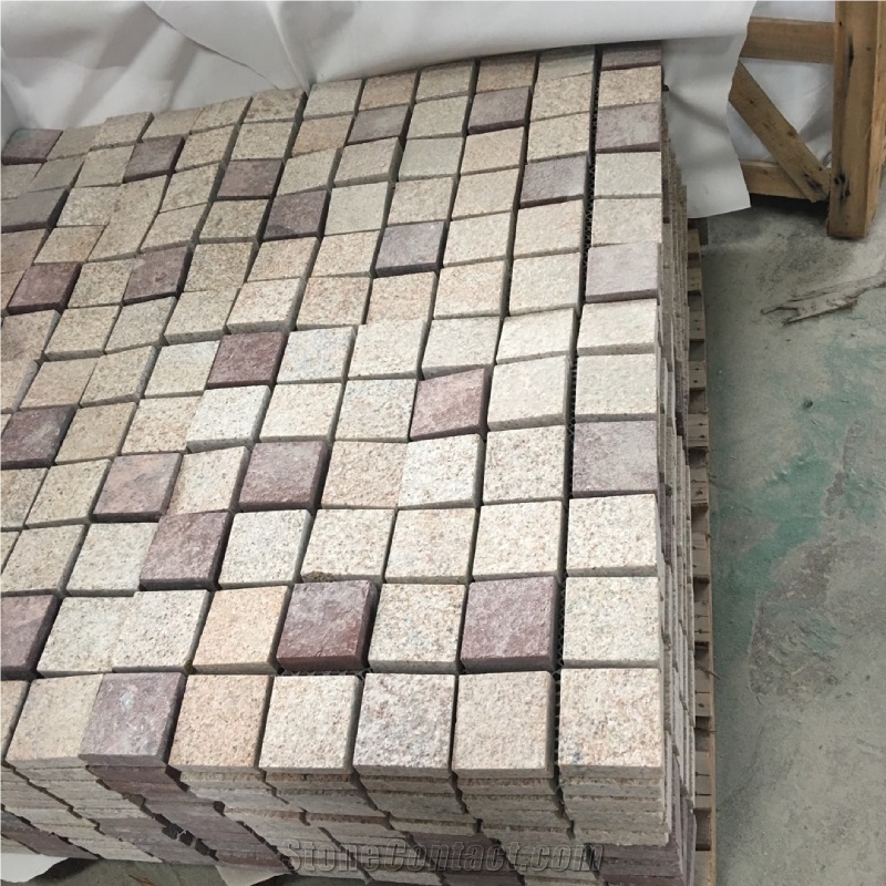 Zhangpu G682 Rustic Yellow Flamed Cubes